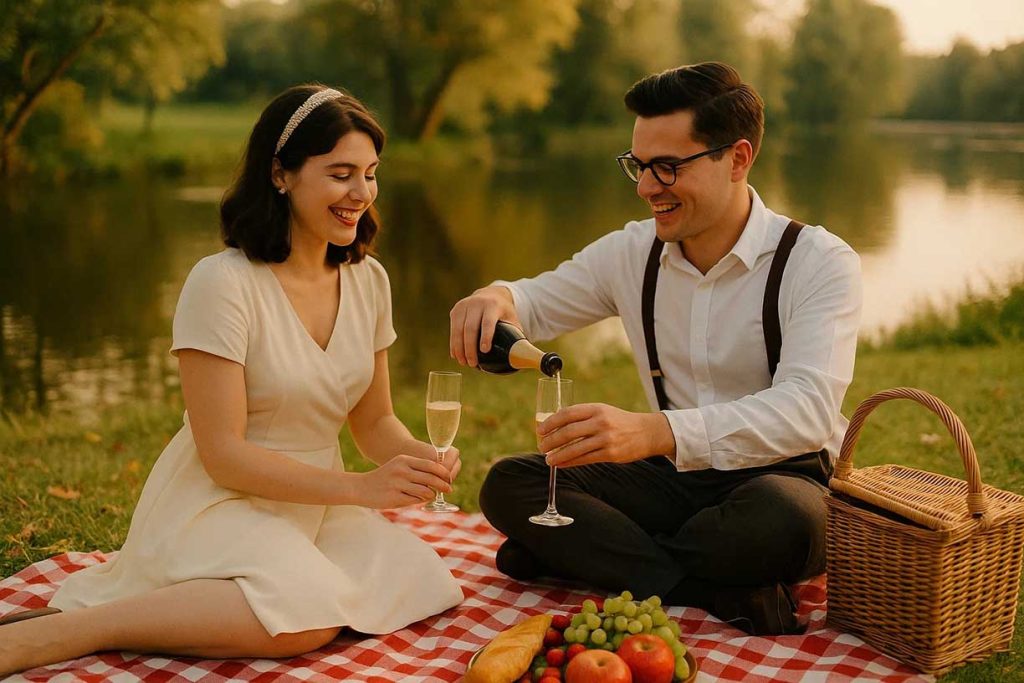 Une séance photo d’engagement scénarisée