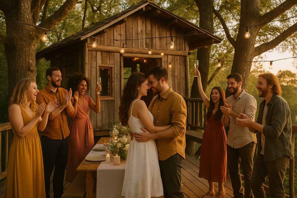 Une fête surprise dans un lieu inattendu